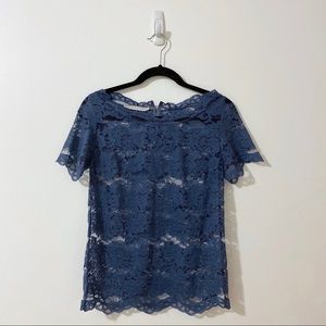 STELLA MCCARTNEY X TARGET LACE SHORT SLEEVE BLOUSE